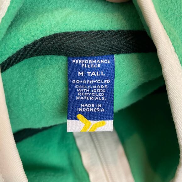 Old‎ Navy Oversized Performance Fleece Cropped 1/2 Zip Jacket Women M Tall Green - Picture 5 of 10